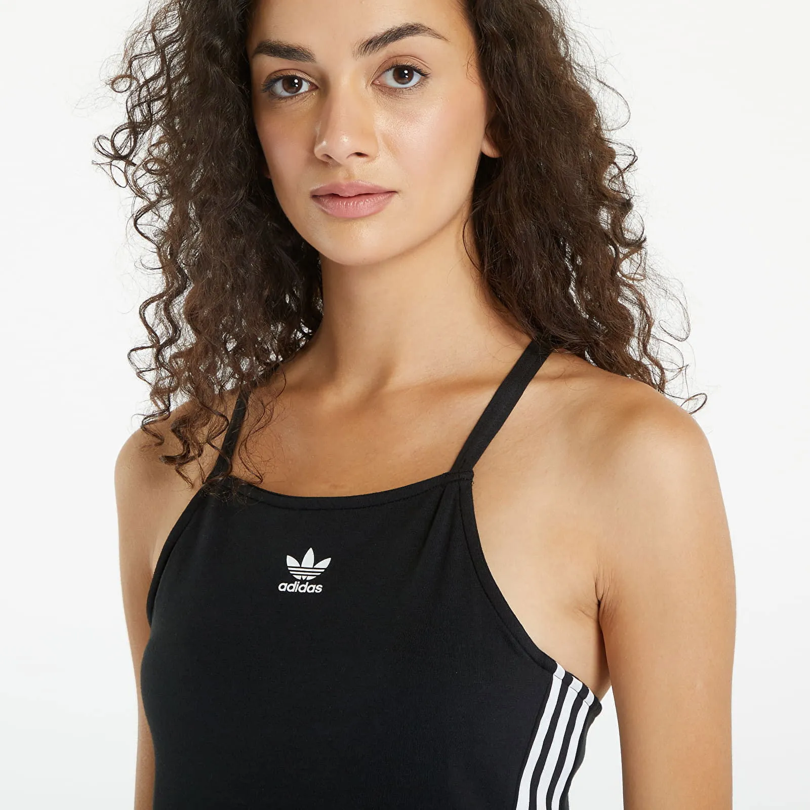 adidas Originals Black 3-Stripes Maxi Dress