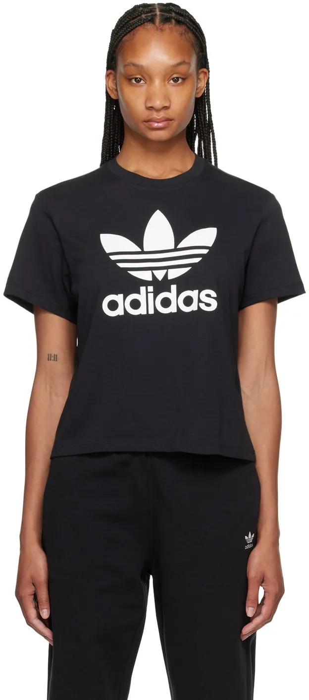 adidas Originals Black Adicolor Trefoil T-Shirt