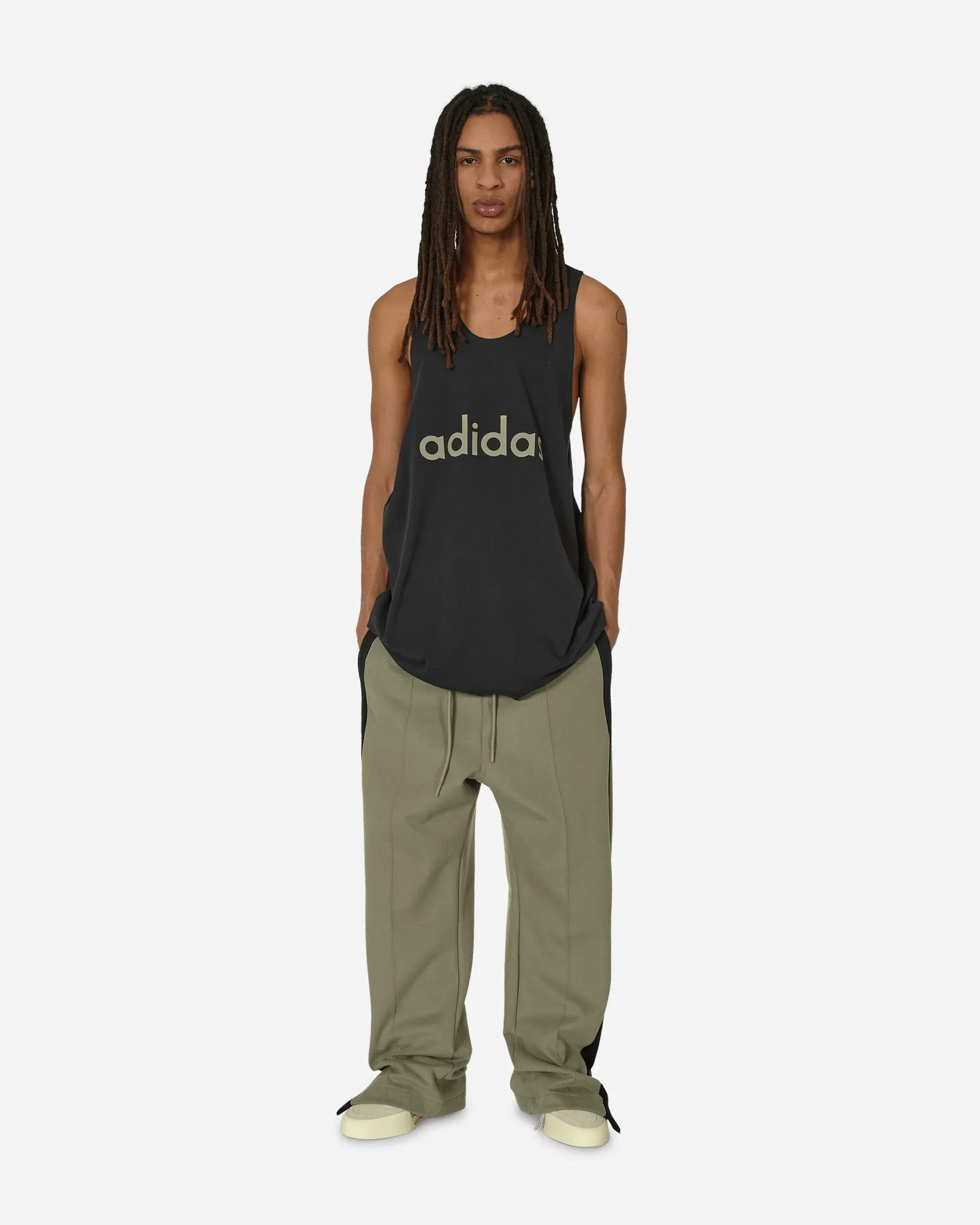 adidas Originals Fear of God Athletics Suede Fleece Relaxed Track Pants Clay