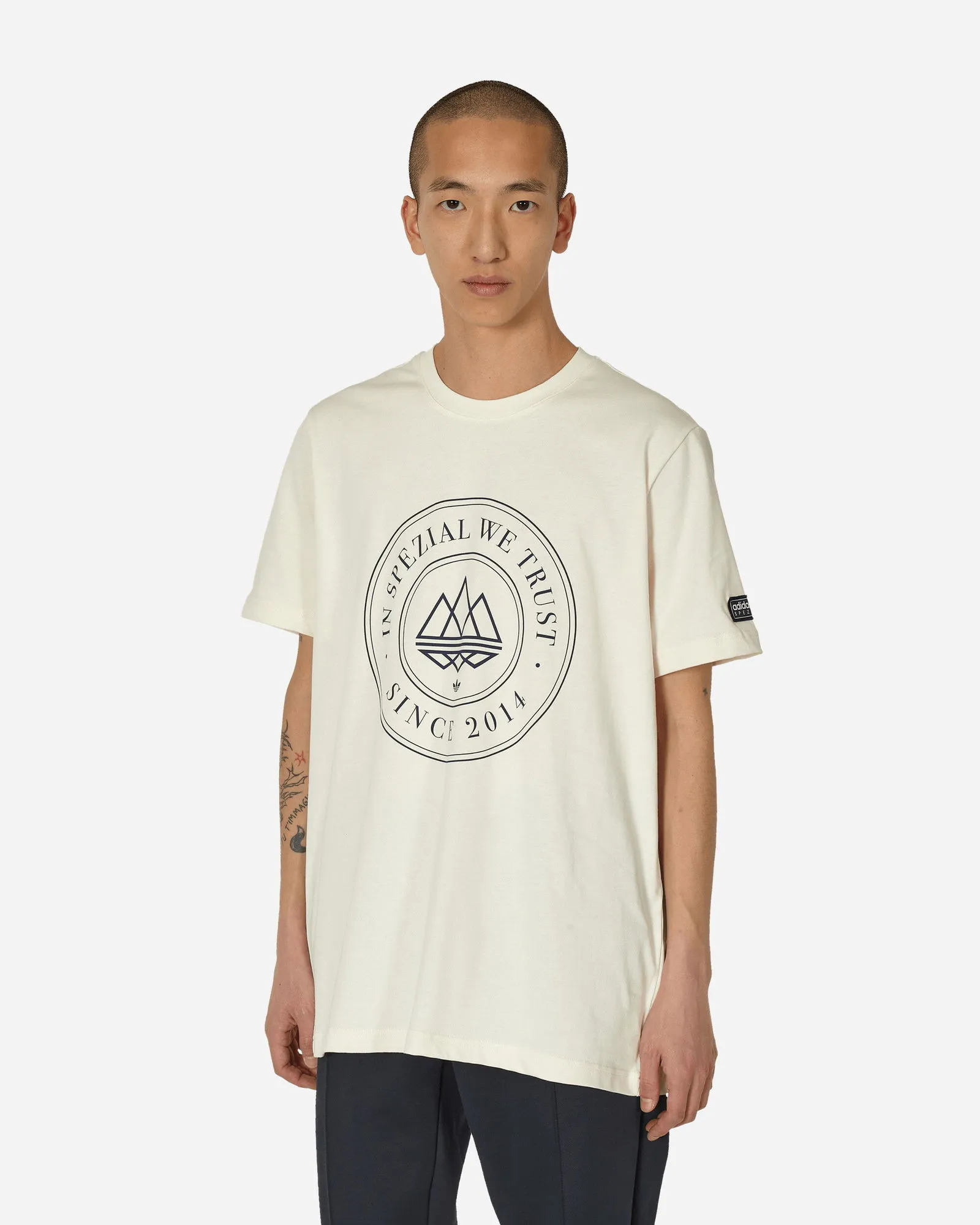 adidas Originals SPZL Mod Trefoil 10 T-Shirt Chalk White