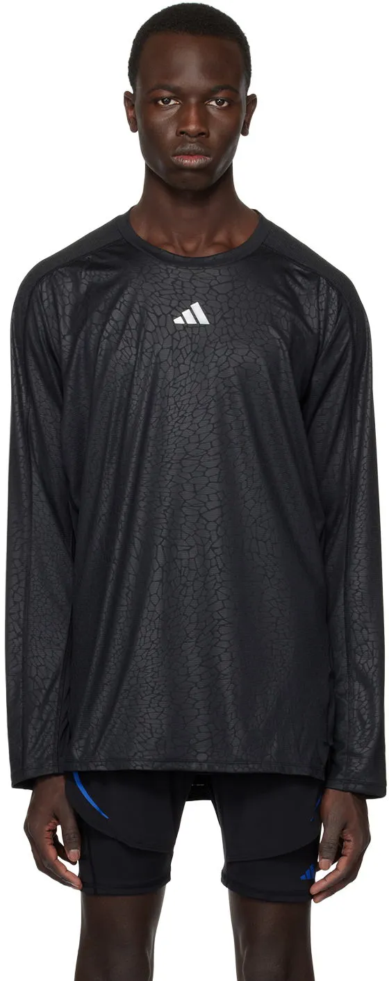 adidas Performance Black Workout Long Sleeve T-Shirt