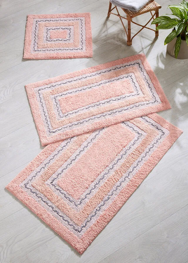 Alfombra de baño rosa caliente