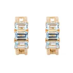 Aretes Balance TRIPLE - oro 18k amarillo