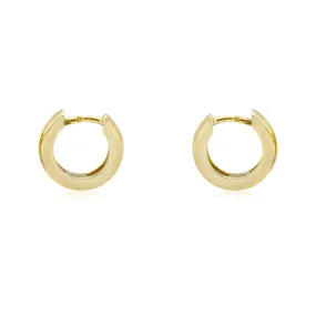 Arracadas Hoop HUGGIS - Oro 14k amarillo - 12x3mm