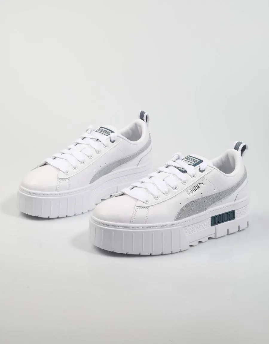  baskets PUMA Mayze Lth Wns en Bleu marine 80731