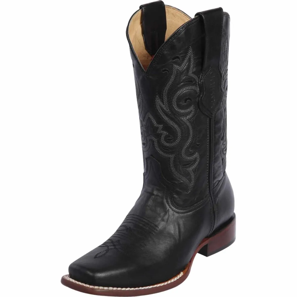 Botas de Cuero Grasso Original Horma Rodeo Cuadrada Q8125405