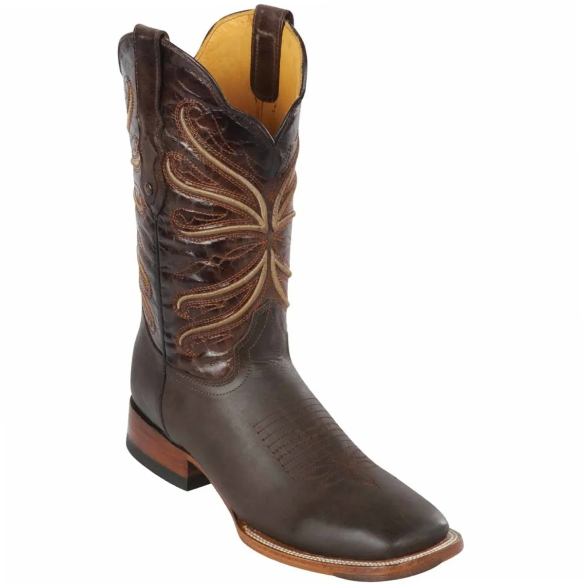 Botas de Cuero Grasso Original Horma Rodeo Cuadrada Q822A5494