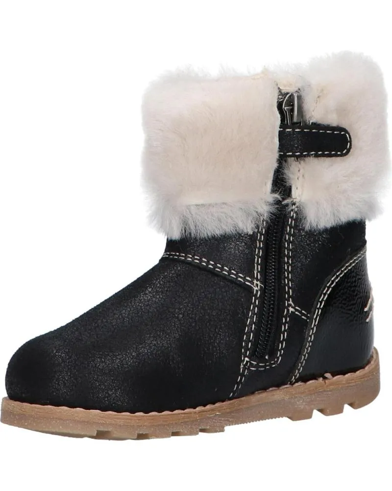 Botas de Niña KICKERS 878685-10 NONOFUR 81 NOIR BRILLANT