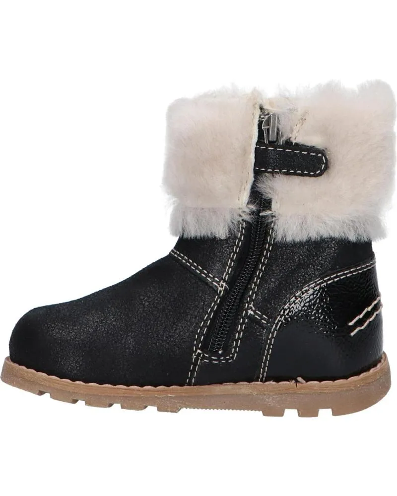 Botas de Niña KICKERS 878685-10 NONOFUR 81 NOIR BRILLANT