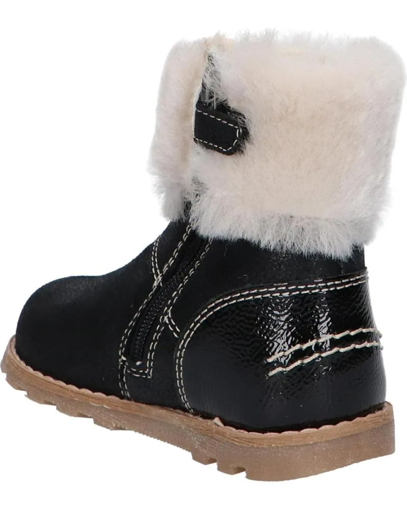 Botas de Niña KICKERS 878685-10 NONOFUR 81 NOIR BRILLANT