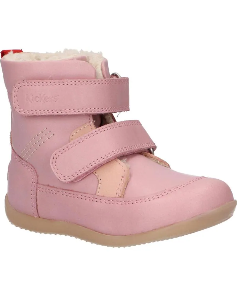 Botas de Niña KICKERS 909770-10 BAMAKRATCH CUIR 13 ROSE