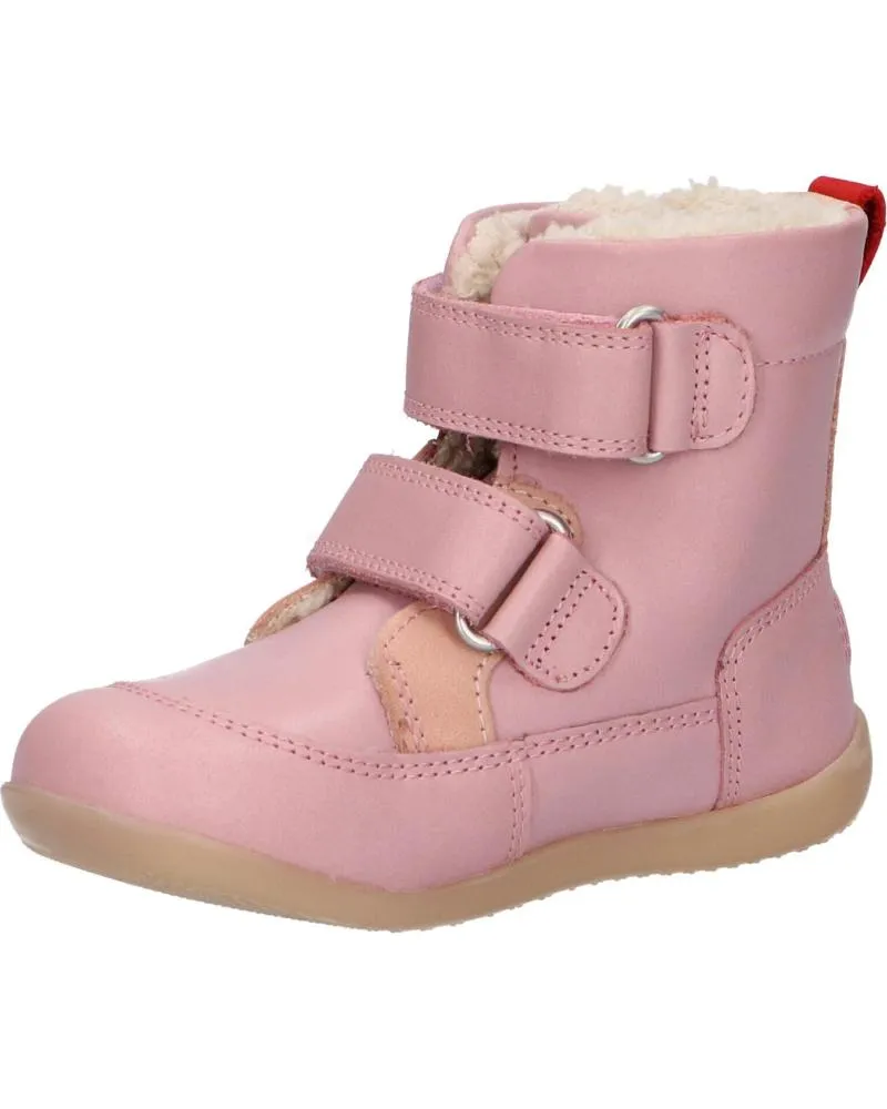 Botas de Niña KICKERS 909770-10 BAMAKRATCH CUIR 13 ROSE