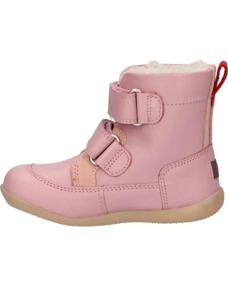 Botas de Niña KICKERS 909770-10 BAMAKRATCH CUIR 13 ROSE