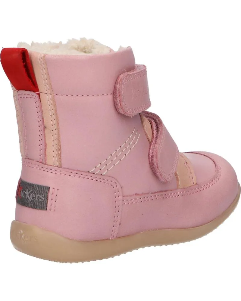 Botas de Niña KICKERS 909770-10 BAMAKRATCH CUIR 13 ROSE