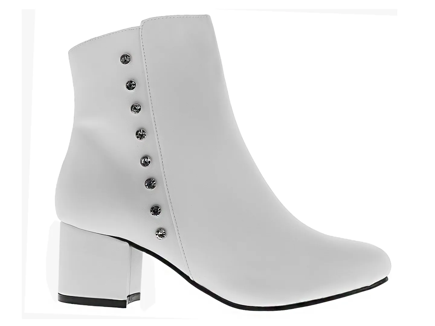 Botines Clasben Vianey Blanco Para Mujer