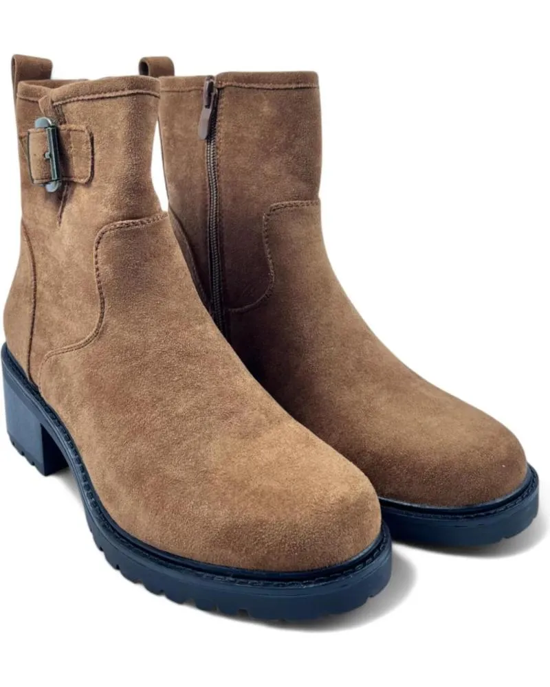 Botines TIMBOS  de Mujer BOTIN TACON DE MUJER CAMEL 130855  MARRóN