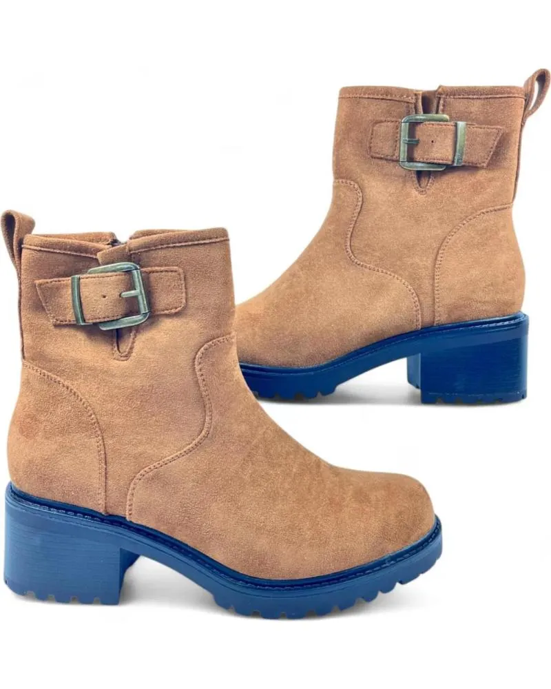 Botines TIMBOS  de Mujer BOTIN TACON DE MUJER CAMEL 130855  MARRóN