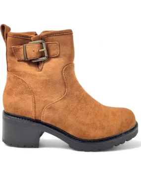 Botines TIMBOS  de Mujer BOTIN TACON DE MUJER CAMEL 130855  MARRóN