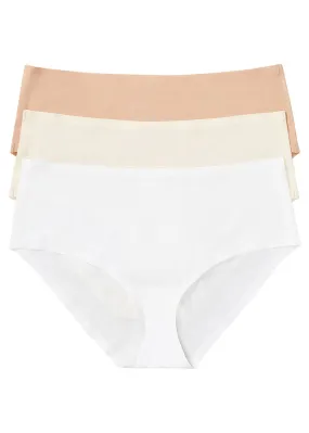 Braguita Feel Comfort sin costuras (3 unidades) Crema + blanco + beige mate