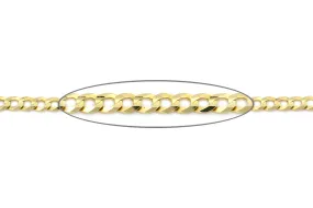 Cadena  BARBADA - Oro 14k amarillo - 60cm 3.6mm