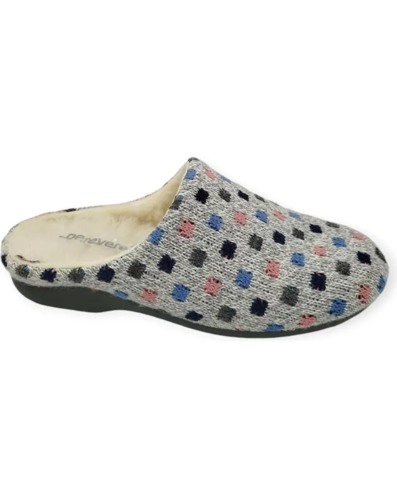 Calzado de casa BEREVERE  de Mujer ZAPATILLA CASA  GRIS