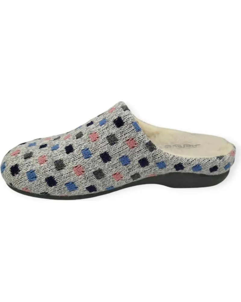 Calzado de casa BEREVERE  de Mujer ZAPATILLA CASA  GRIS