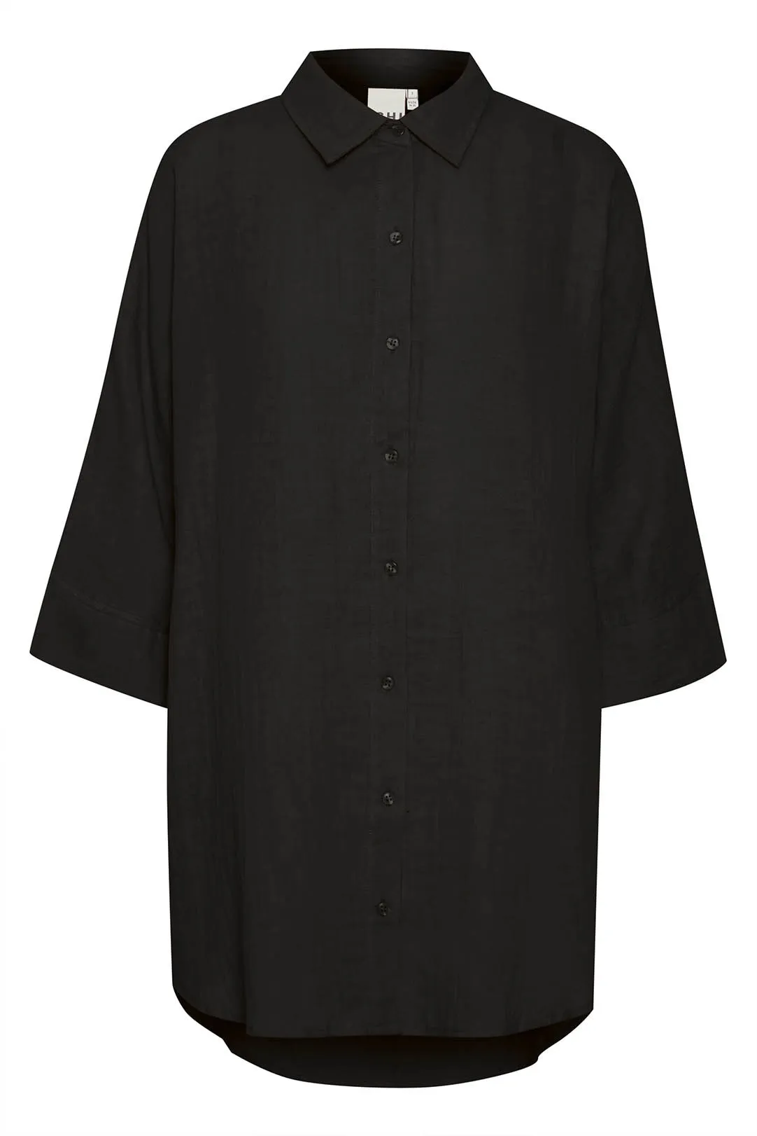 CAMISA LARGA MUJER IAFOXA NEGRO