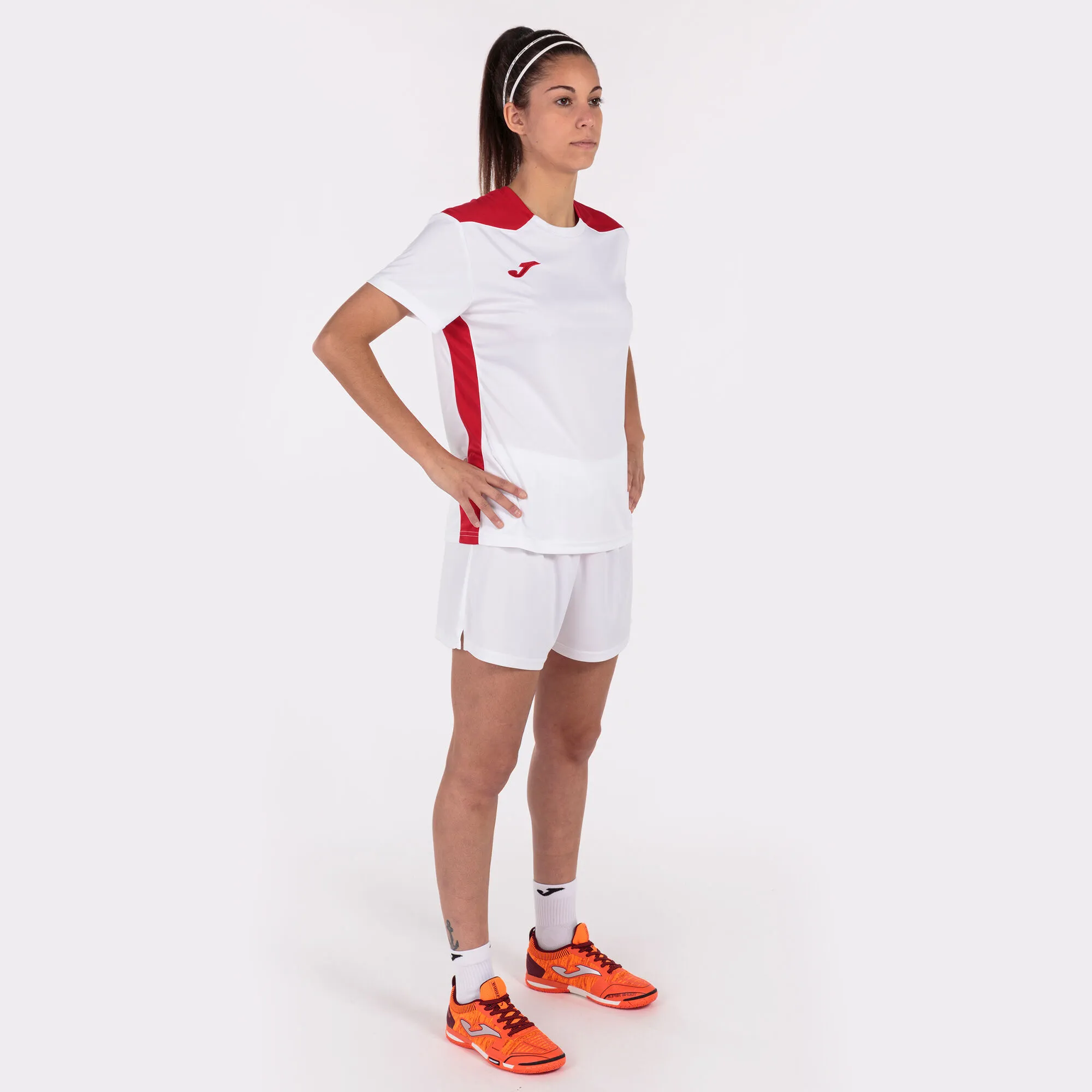 Camiseta manga corta mujer Championship VI blanco rojo