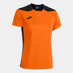 Camiseta manga corta mujer Championship VI naranja negro