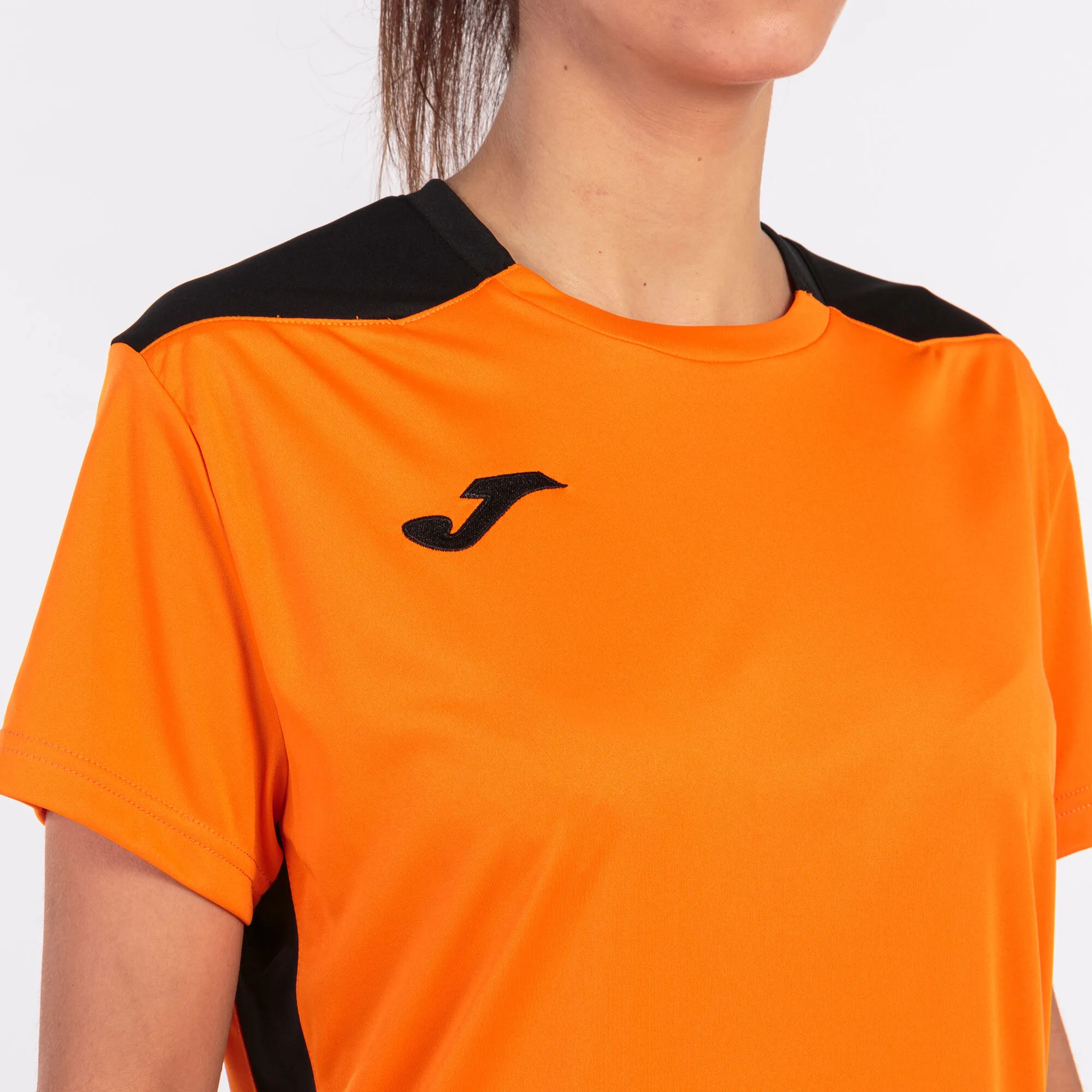 Camiseta manga corta mujer Championship VI naranja negro