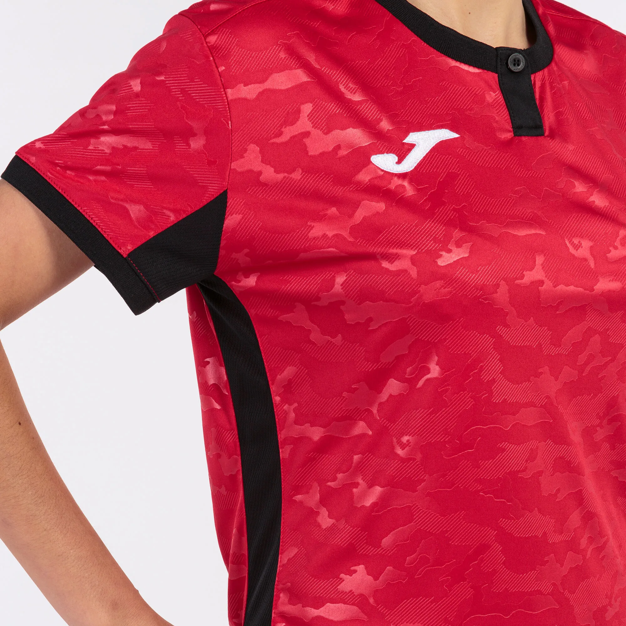 Camiseta manga corta mujer Toletum II rojo negro