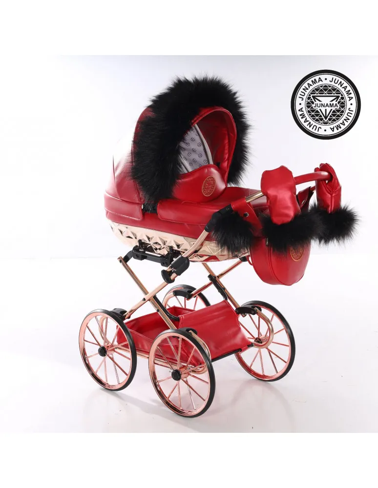 CARRO DE MUÑECA MINI RUDOLFH ROJO JUNAMA