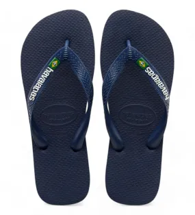 Chanclas Brasil Logo marino