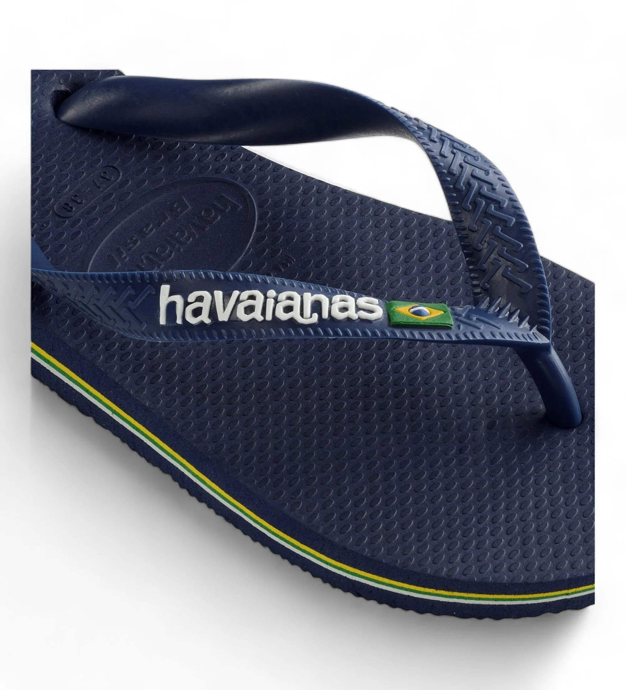 Chanclas Brasil Logo marino