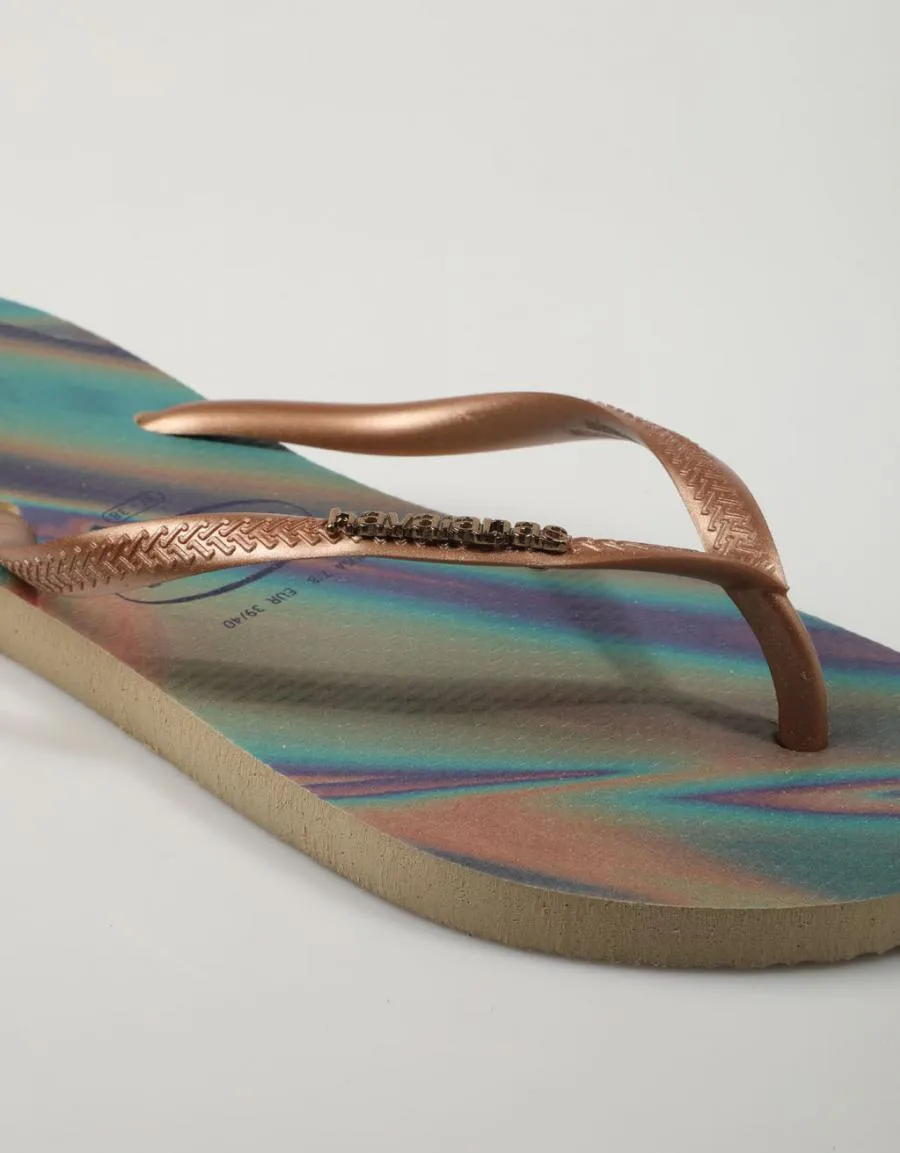  chanclas HAVAIANAS Hac.slim Iridescent en Platino 79289