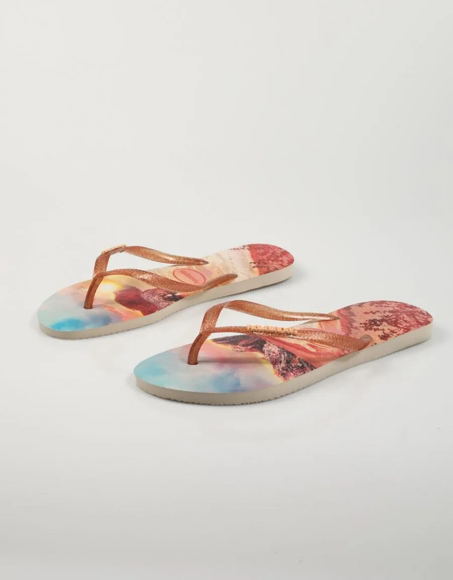  chanclas HAVAIANAS Slim en Beige 79271