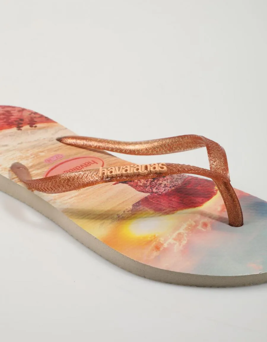  chanclas HAVAIANAS Slim en Beige 79271