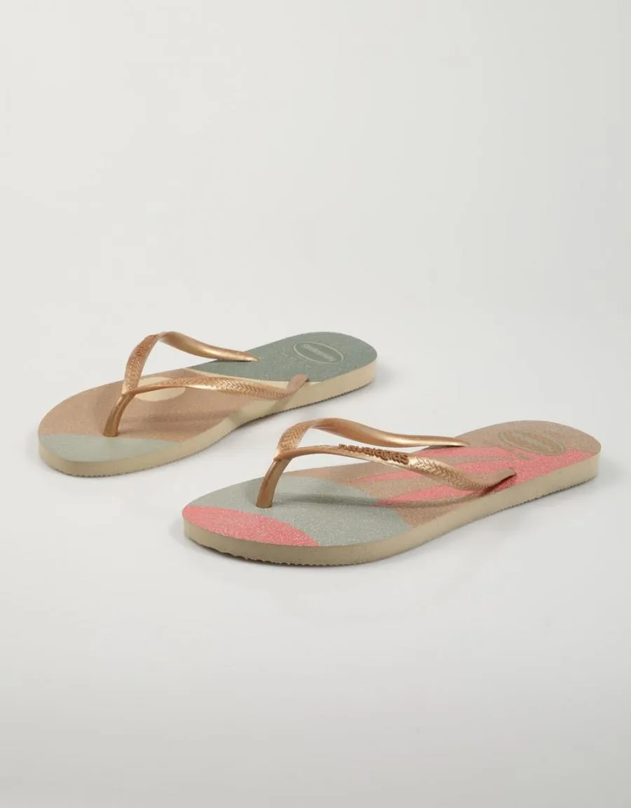  chanclas HAVAIANAS Slim en Oro 79276