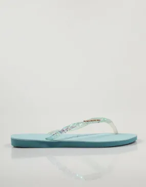  chanclas HAVAIANAS Slim Glitter Flourish en Azul marino 79283