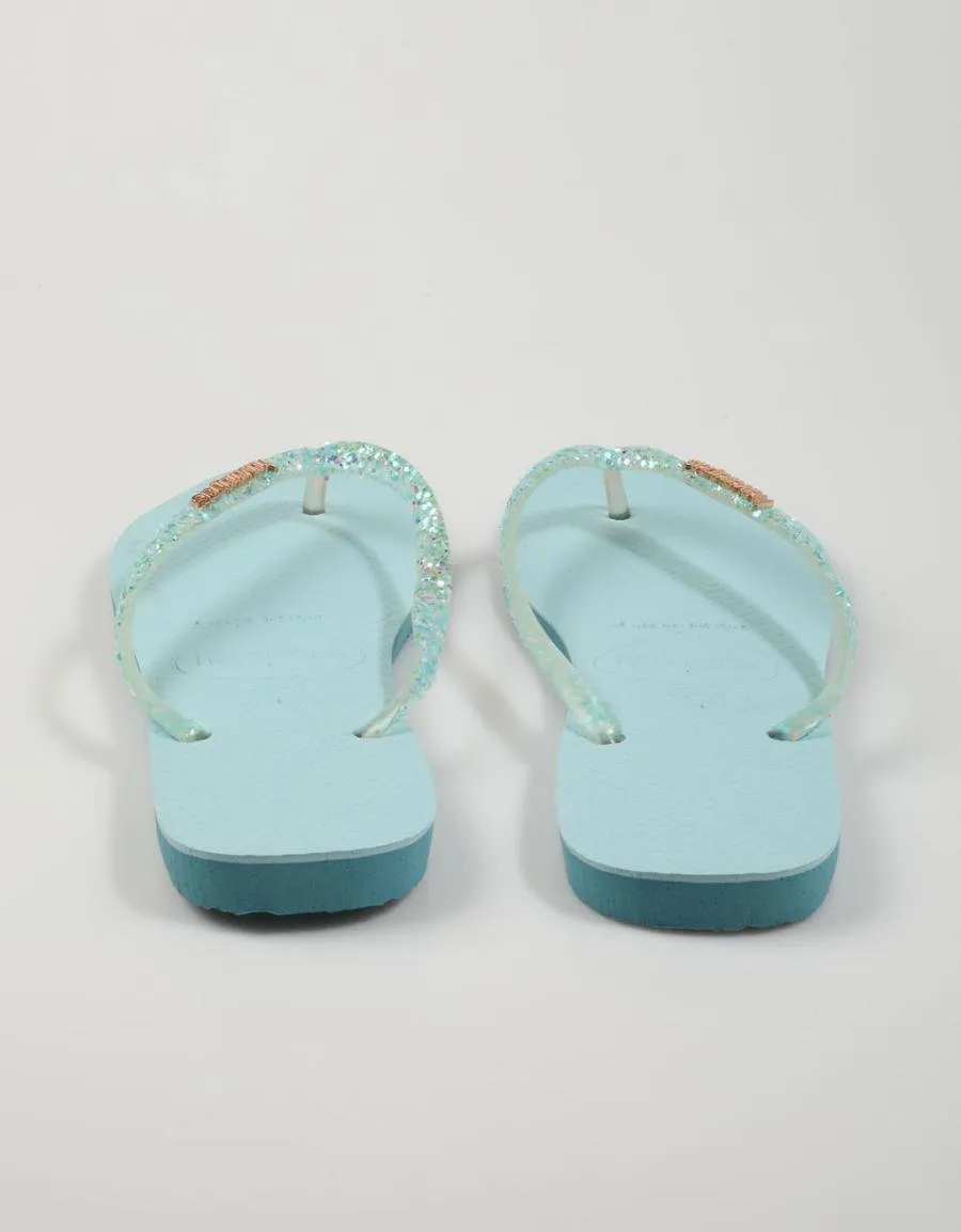  chanclas HAVAIANAS Slim Glitter Flourish en Azul marino 79283