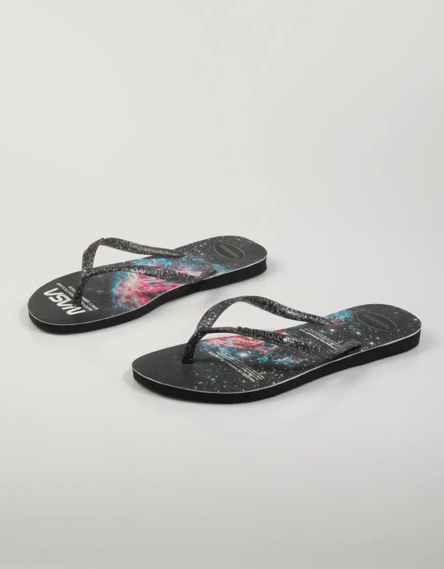  chanclas HAVAIANAS Slim Nasa en Negro 79286