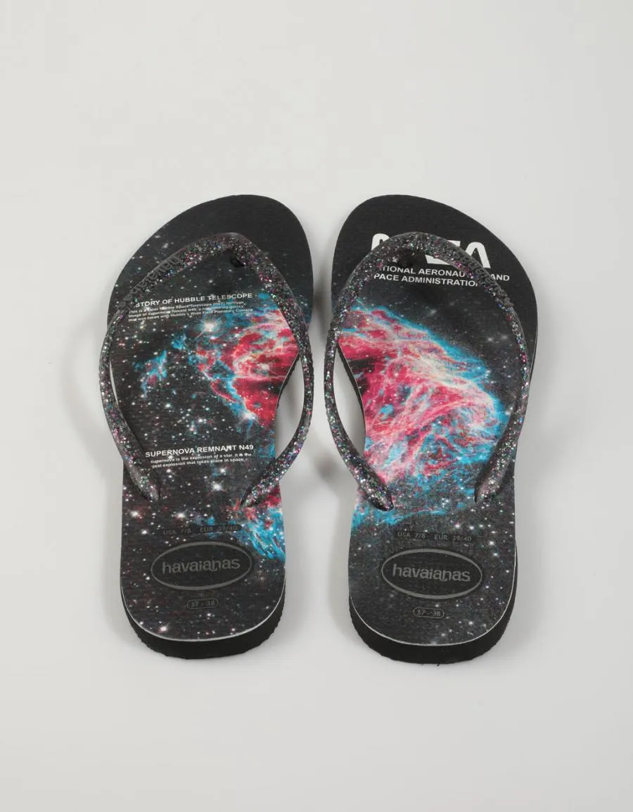  chanclas HAVAIANAS Slim Nasa en Negro 79286