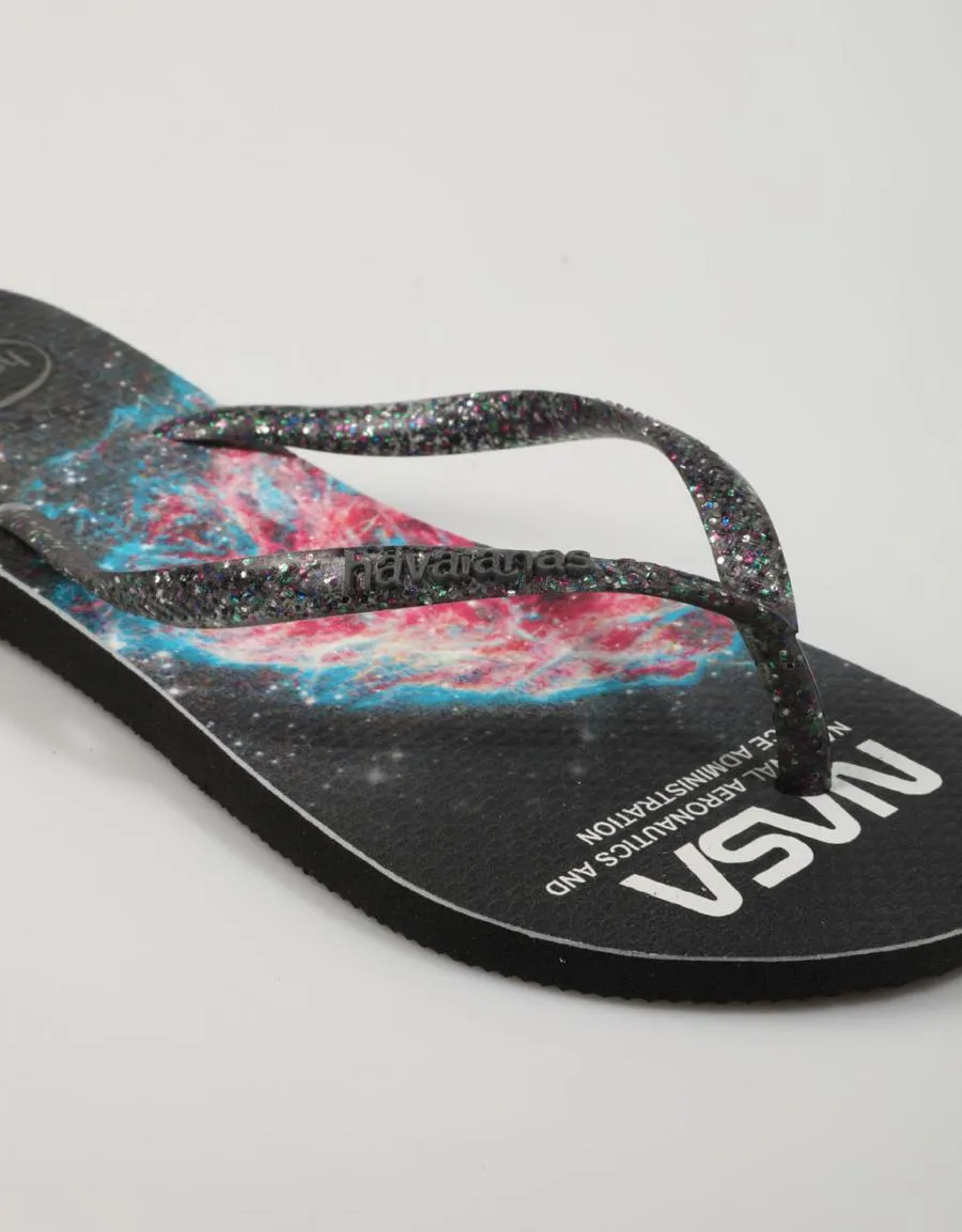  chanclas HAVAIANAS Slim Nasa en Negro 79286