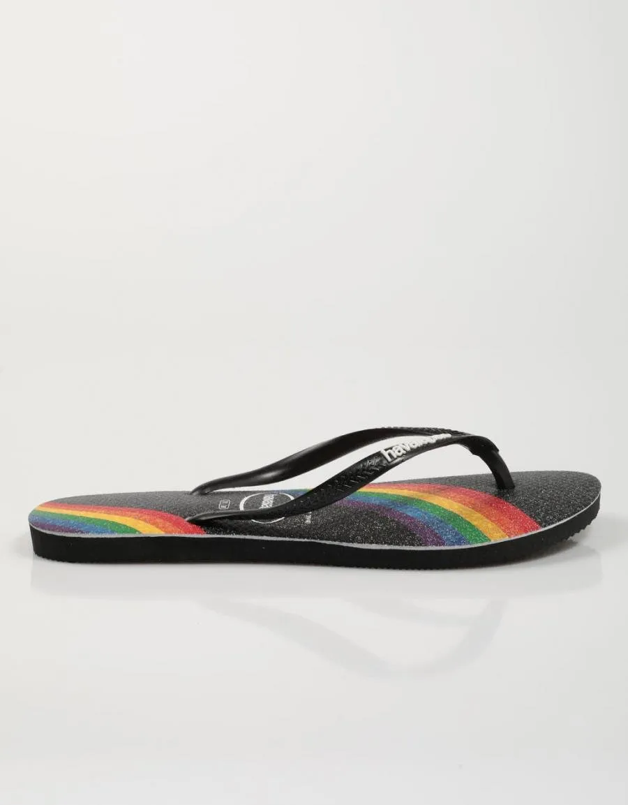  chanclas HAVAIANAS Slim Pride en Negro 75557