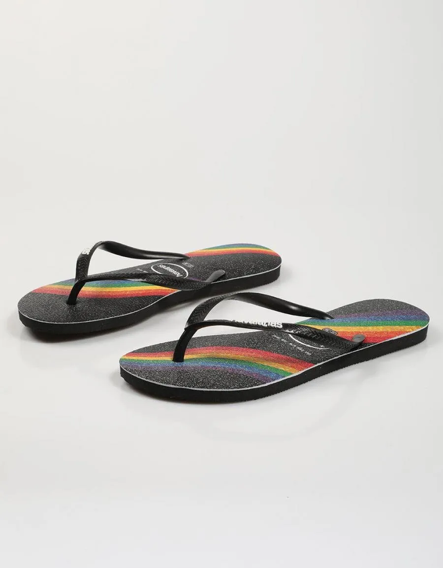  chanclas HAVAIANAS Slim Pride en Negro 75557