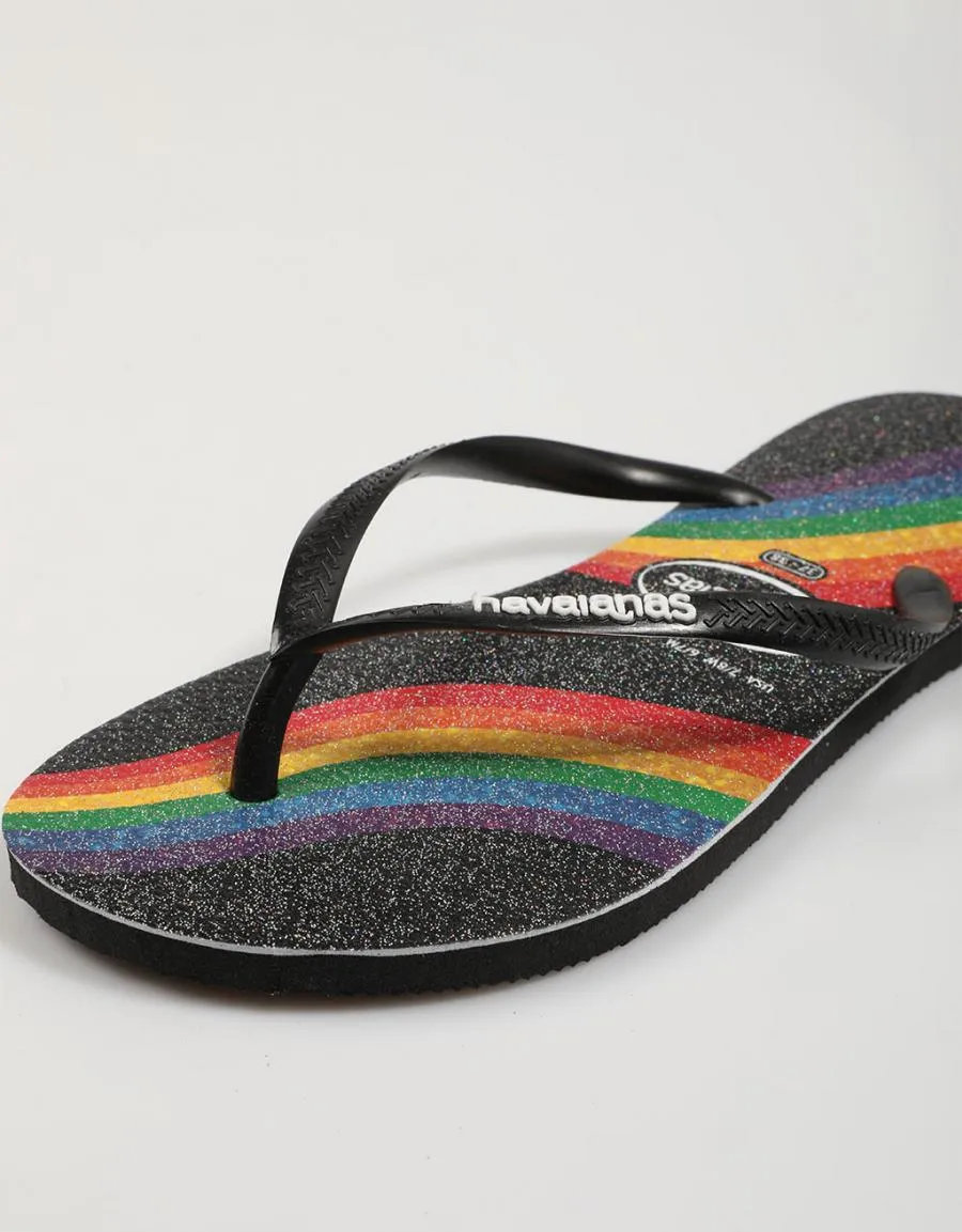  chanclas HAVAIANAS Slim Pride en Negro 75557