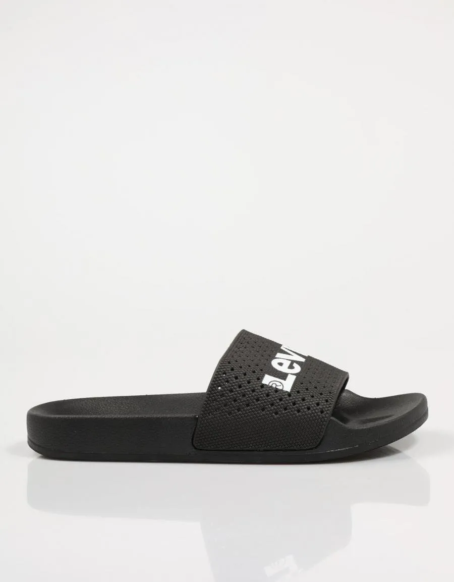  chanclas LEVIS June Perf S en Negro 77838