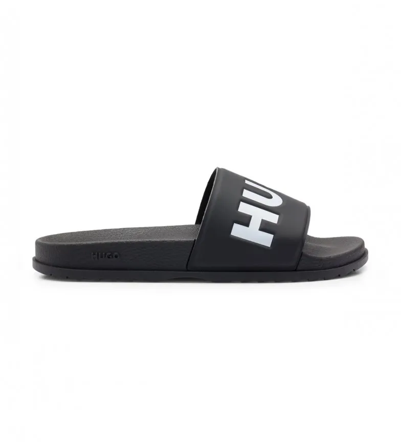 Chanclas Logo Tira negro