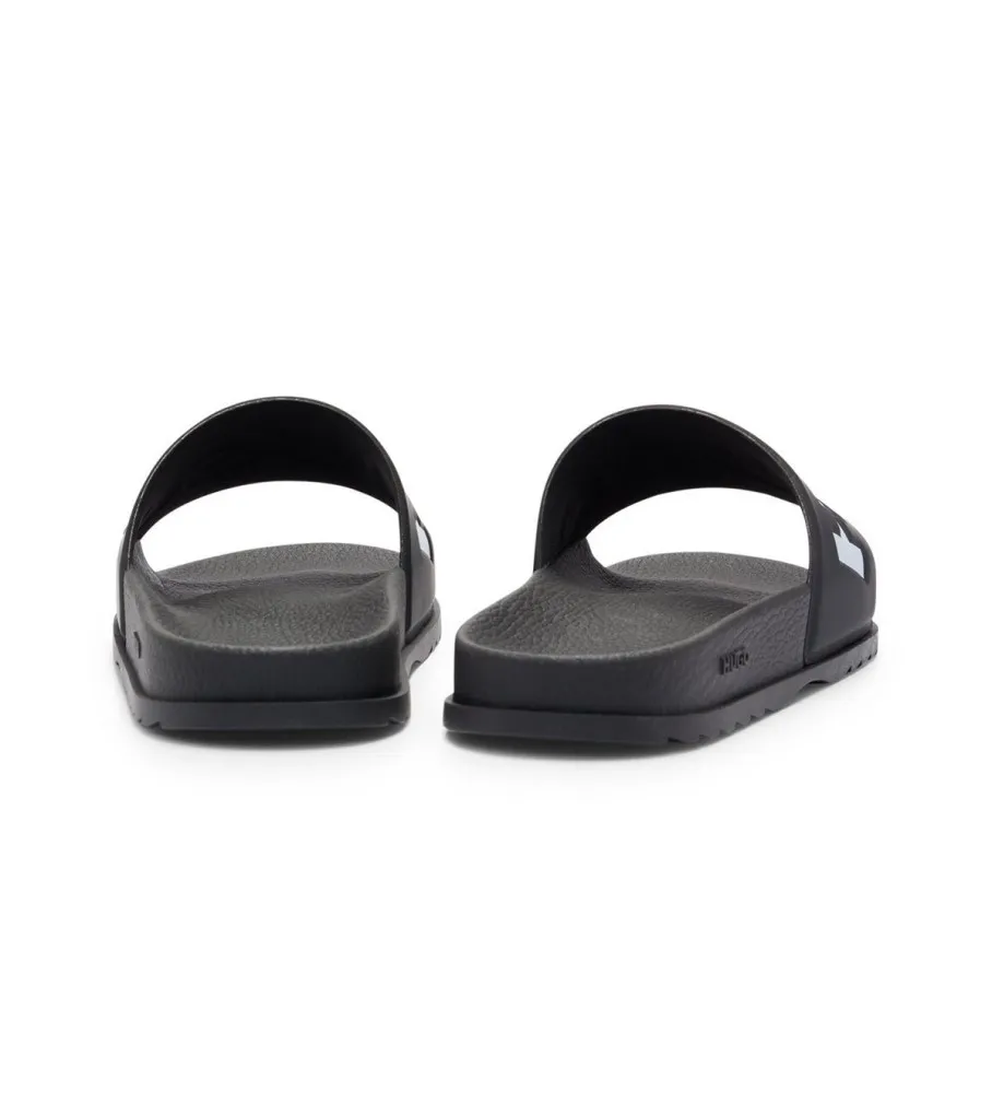 Chanclas Logo Tira negro