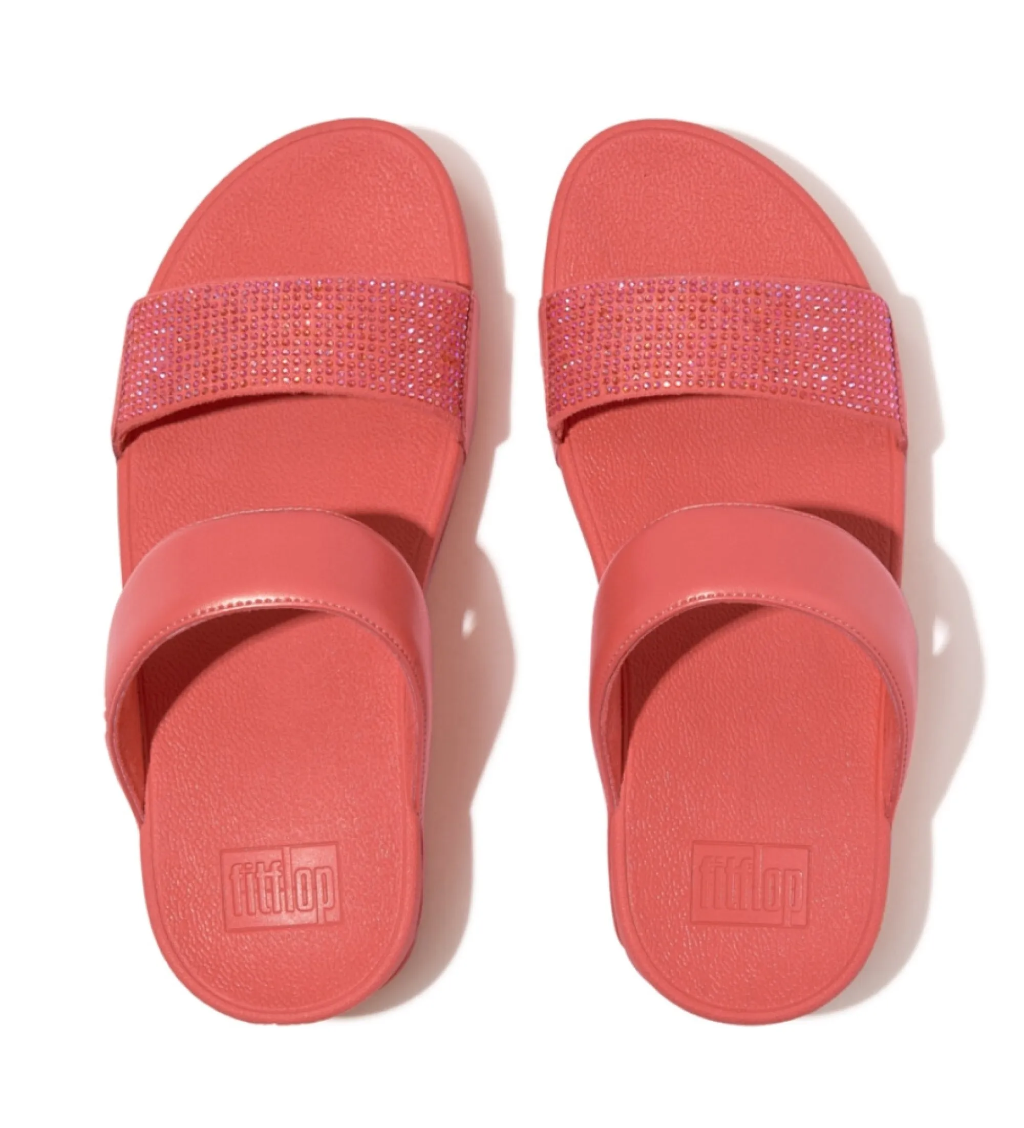 Chanclas Lulu Crystal coral